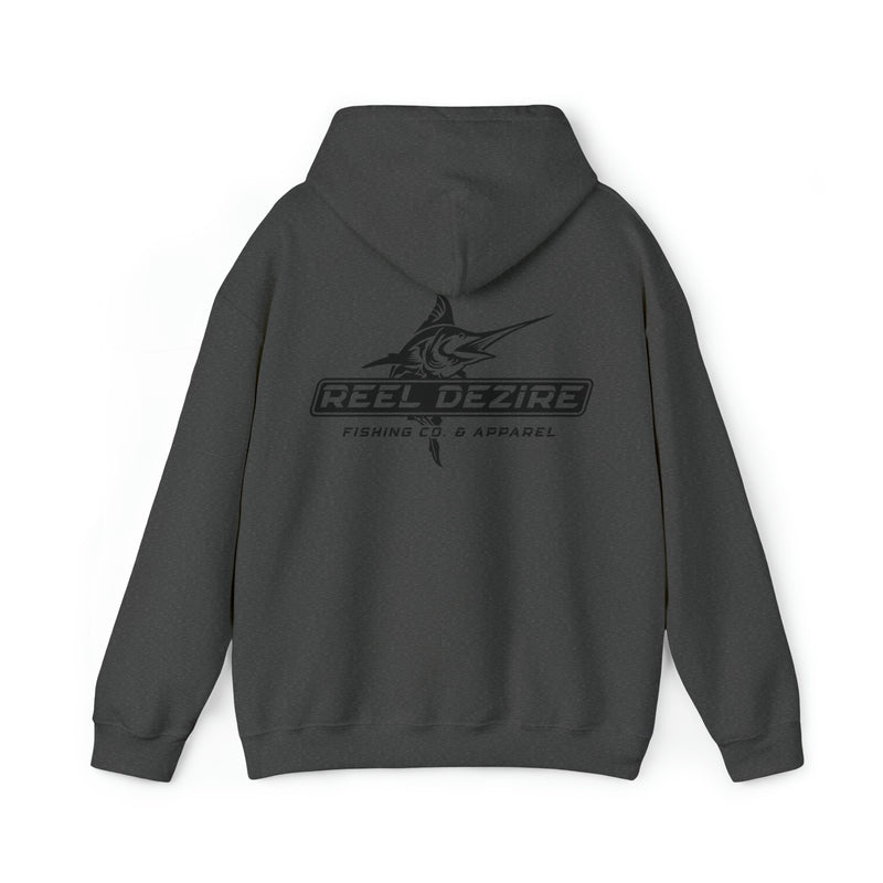 Reel Dezire Black Logo Heavy Blend Sweatshirt Men's Hoodie