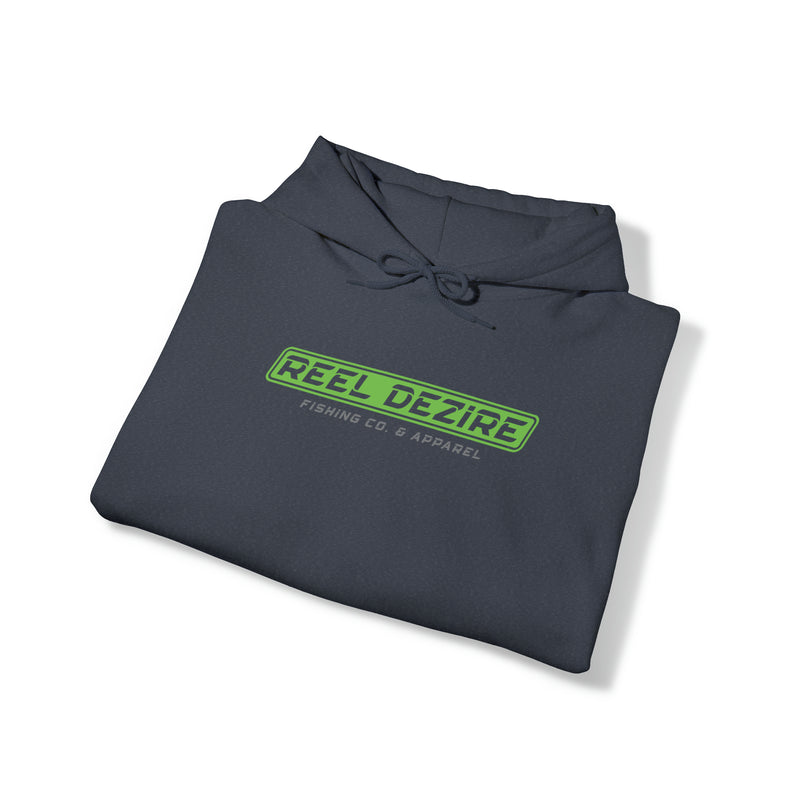 Reel Dezire Neon Green Logo Heavy Blend Sweatshirt Men's Hoodie