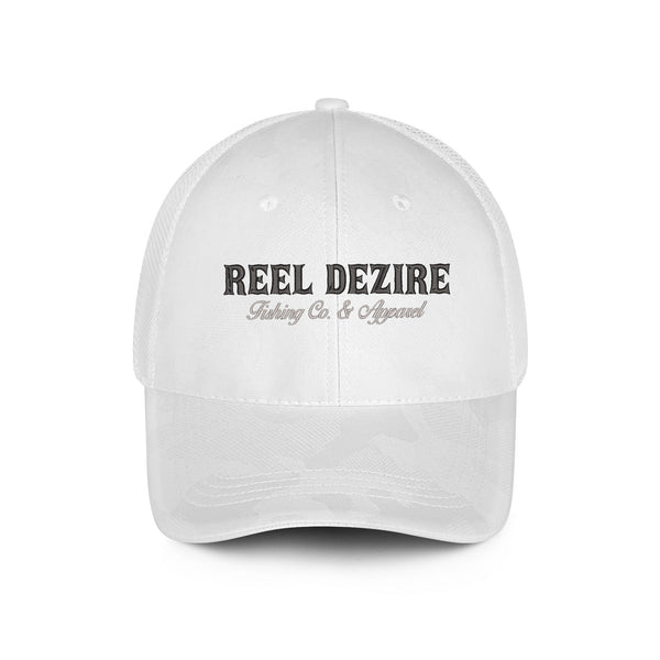 Reel Dezire Fishing Co. Embroidered Mesh Back Camo Hat