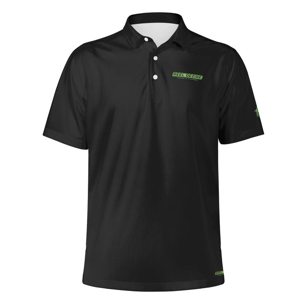 Reel Dezire Neon Green Logo  Mens Polo Shirt
