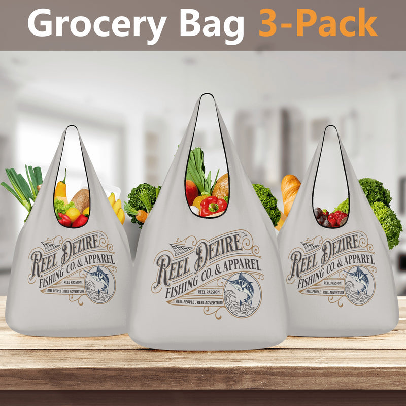 Reel Dezire Vintage 3 Pack of Grocery Bags
