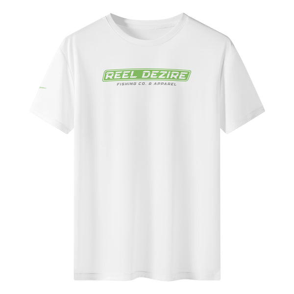 Reel Dezire Neon Green Logo  Mens Short Sleeve T-Shirt
