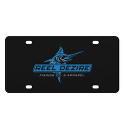 Reel Dezire Logo  Black License Plates