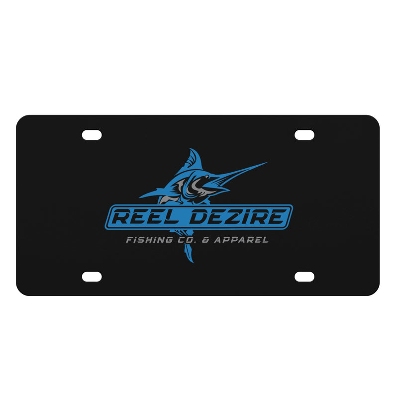 Reel Dezire Logo  Black License Plates