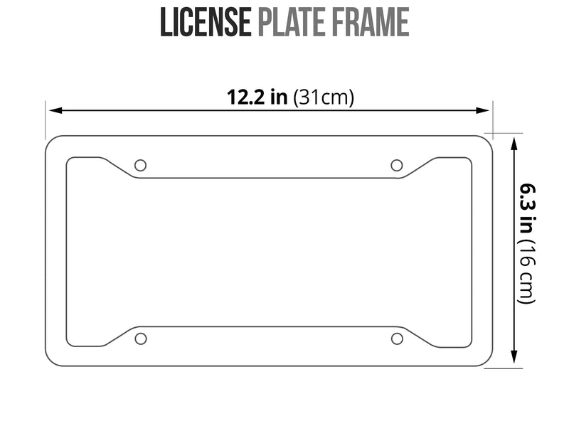 Reel Dezire Black License Plate Frames