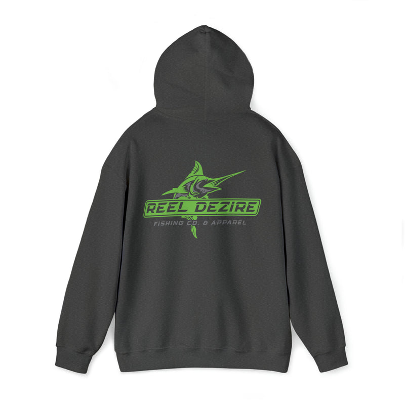 Reel Dezire Neon Green Logo Heavy Blend Sweatshirt Men's Hoodie