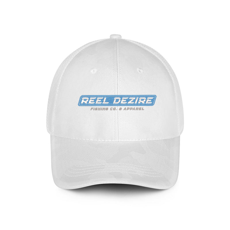 Reel Dezire   Embroidered Mesh Back White Camo Hat